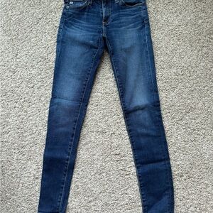 Ag Adriano Goldschmied Dark Blue Skinny Jeans
